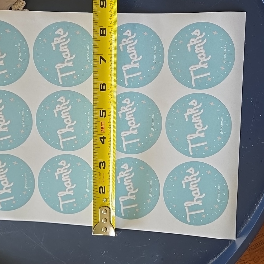 POSHMARK stickers Thank You Blue poshfest poshfixings poshshow Swag Posh - Picture 4 of 13